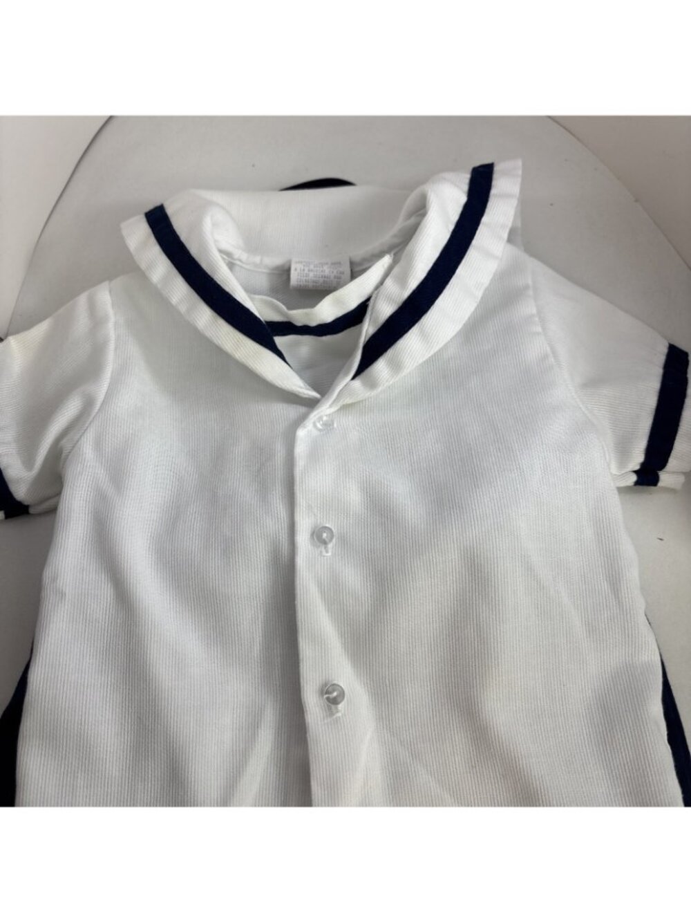 Vtg Good Lad Sailor Knickers Hat US Navy Patriotic Suspenders Outfit 4T Costume - Picture 4 of 8